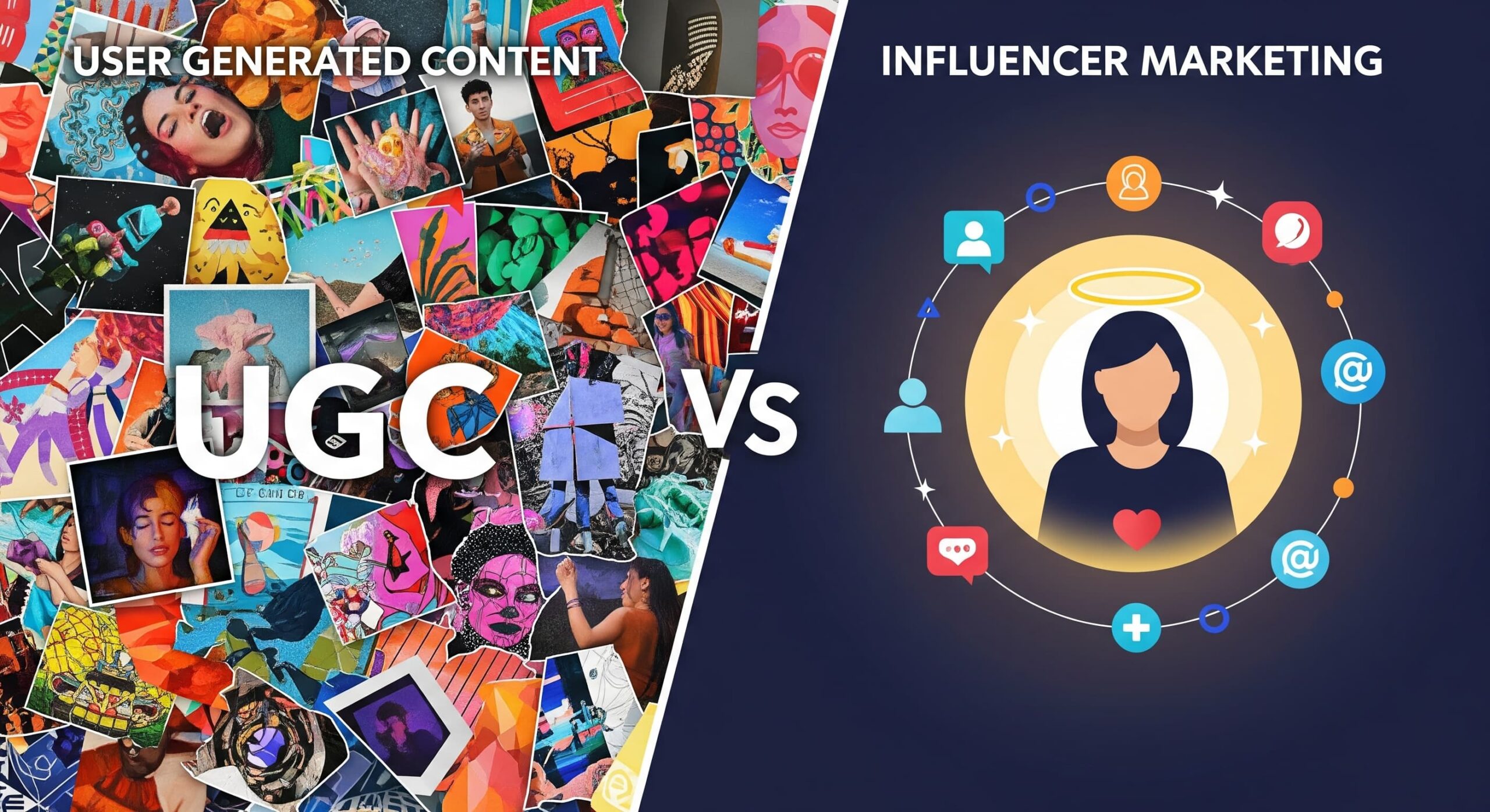 comparaison entre UGC et marketing influence